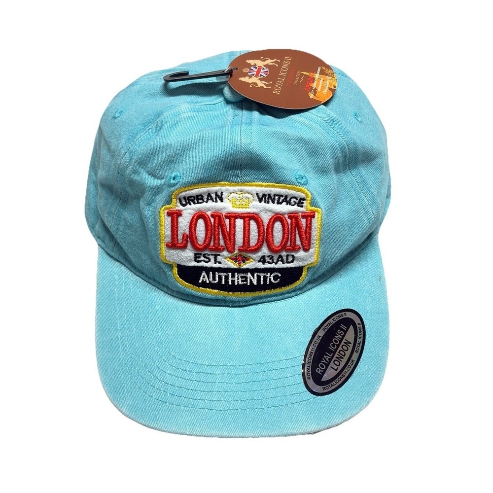 NWT London Baseball Cap Hat Urban Vintage Embroidered Adjustable Made In England